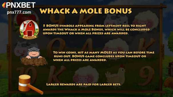 Bonus ng Farm Mania Slot Whack-A-Mole