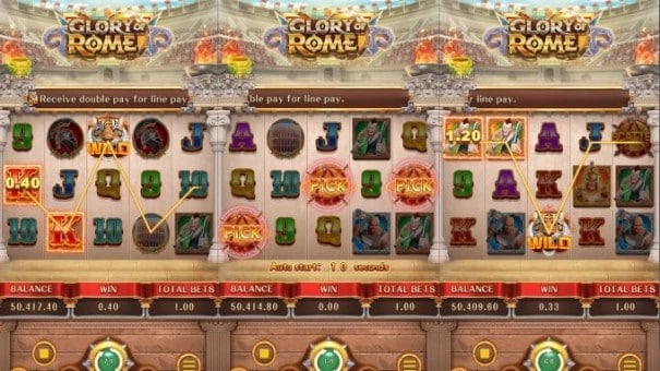 Screen ng Glory Of Rome Slot Game